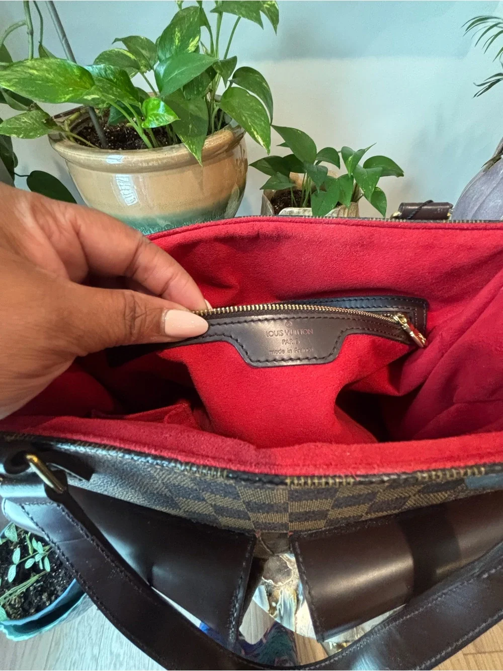 Vintage LOUIS VUITTON Ebene Canvas Tote